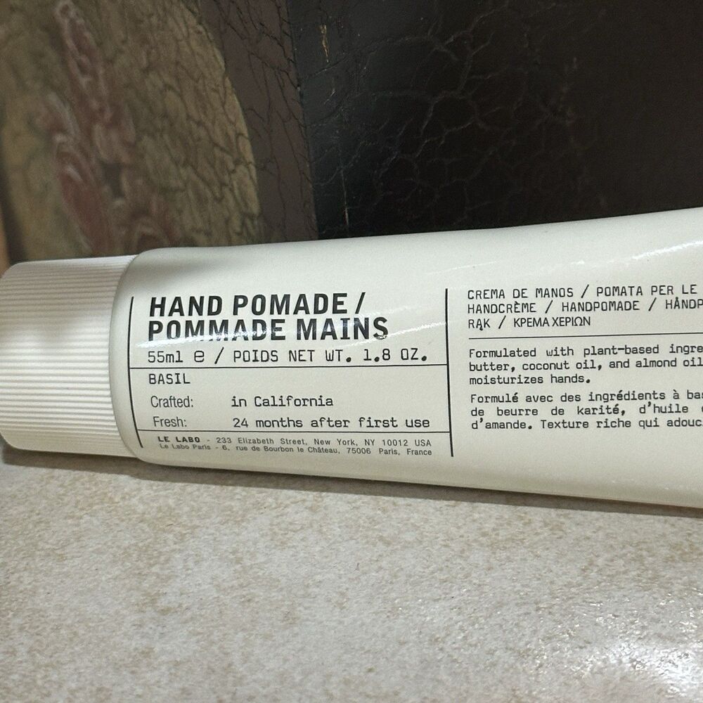 Le Labo Basil  Hand Pomade  55ml.  1.8 Fl Oz. Brand New Sealed!